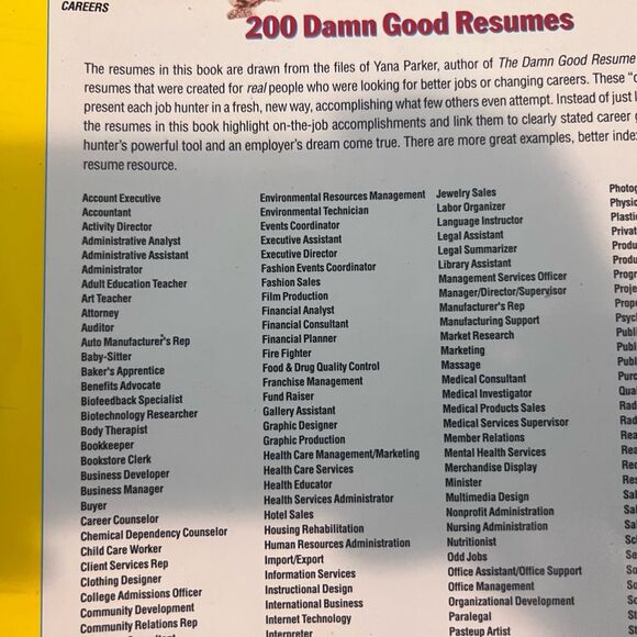 The Resume Catalog book - Picture 4 of 6